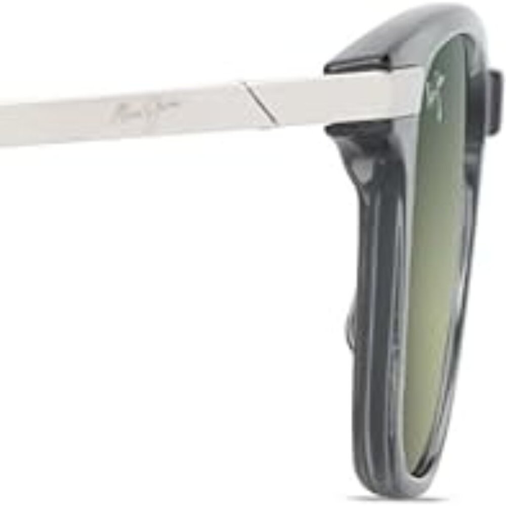 Maui Jim MANA‘OLANA Sunglasses Brand New in Box Shiny Trans Grey with Silver - Picture 4 of 5